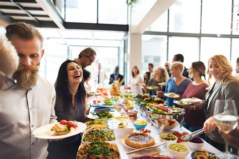 Pyrmont catering clients enjoying lunch happy guests at Pyrmont catered event